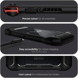 Spigen Nintendo Switch -kuori Rugged Armor mattamusta