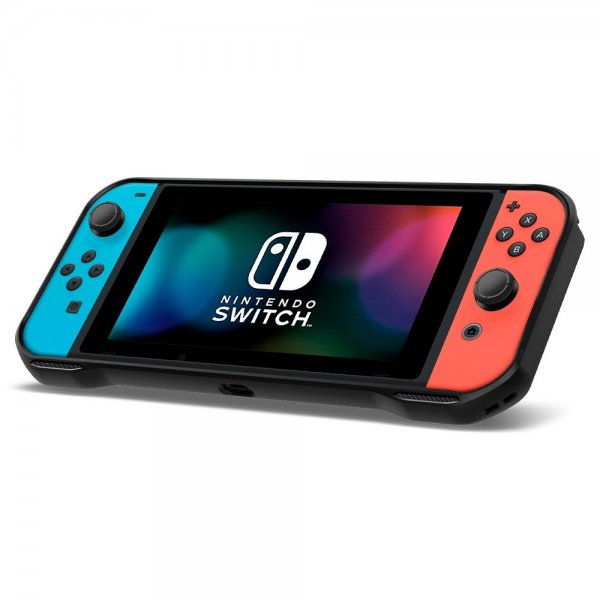 Spigen Nintendo Switch -kuori Rugged Armor mattamusta