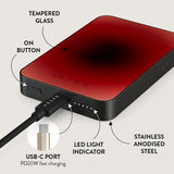 Burga Powerbank MagSafe 5000 mAh No Talking Metallinharmaa