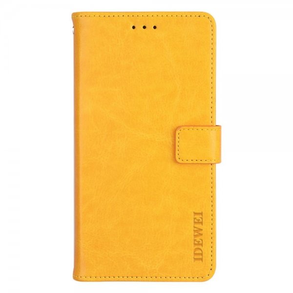 Nokia G11/G21 Kotelo Nahkarakenne Keltainen