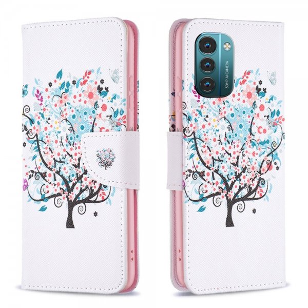 Nokia G11/G21 Suojakuori Kukkapuu
