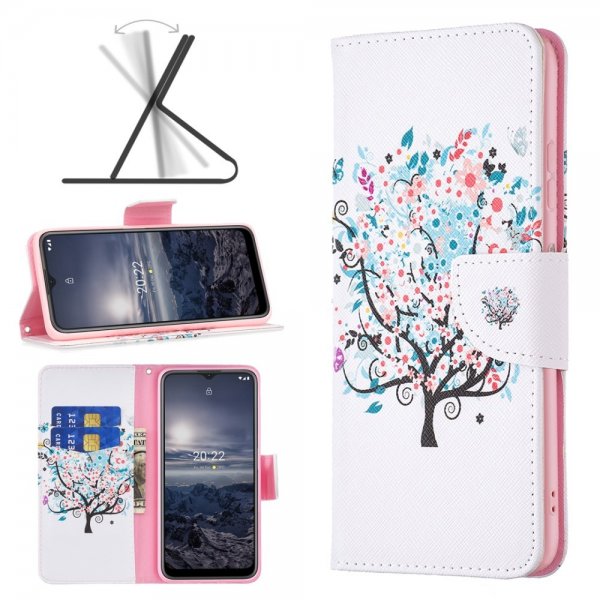 Nokia G11/G21 Suojakuori Kukkapuu