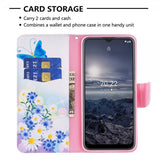 Nokia G11/G21 Suojakotelo Perhos- ja kukka-aiheilla