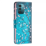 Nokia G11/G21 Suojakuori Luumu Kukka -kuviolla