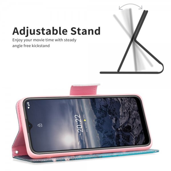 Nokia G11/G21 Suojakuori Luumu Kukka -kuviolla