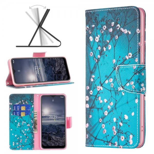 Nokia G11/G21 Suojakuori Luumu Kukka -kuviolla