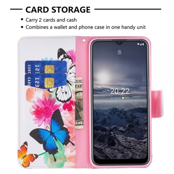 Nokia G11/G21 Suojakotelo Kaksi perhosta -aiheella