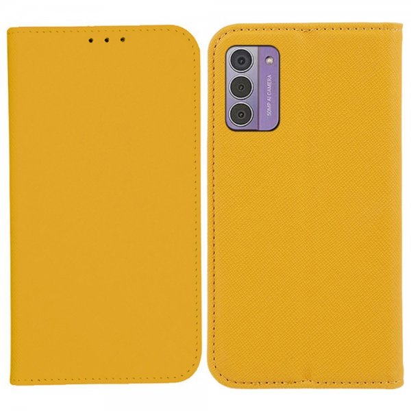 Nokia G42 Kotelo Korttipaikalla Kääntö Keltainen