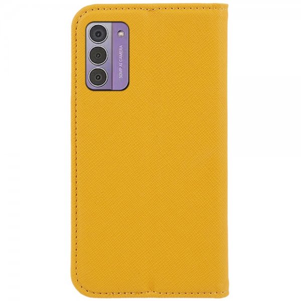 Nokia G42 Kotelo Korttipaikalla Kääntö Keltainen
