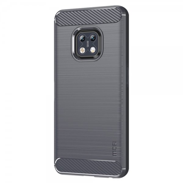 Mofi Nokia XR20 kuori, harjattu hiilikuitukuvioitu, harmaa