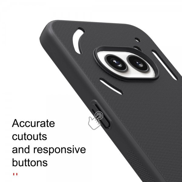 Nillkin Nothing Phone (2a) Suojakuori Super Frosted Shield Musta