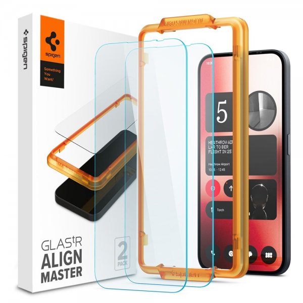 Spigen Nothing Phone (2a) Näytönsuoja GLAS.tR ALIGNmaster 2-pakkaus