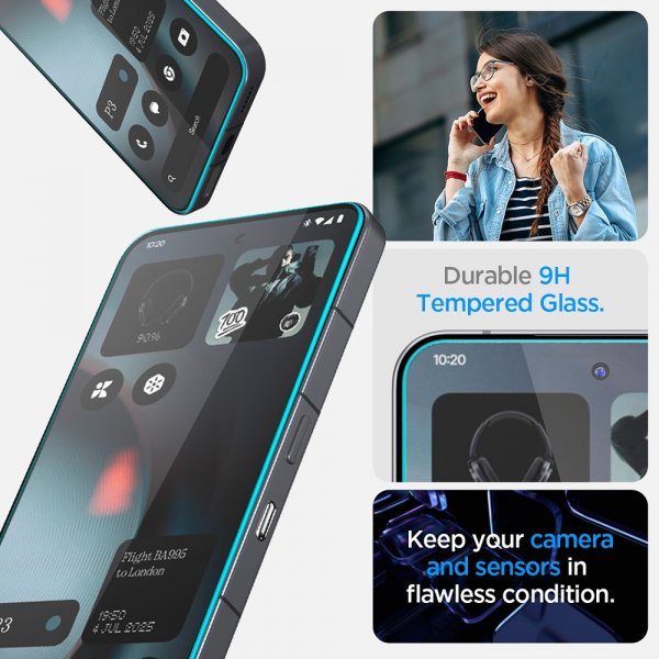 Spigen Nothing Phone 3 -näytönsuoja GLAS.tR EZ Fit 2 kpl