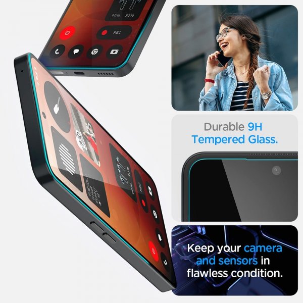 Spigen Nothing Phone (3a)/Phone (3a) Pro -näytönsuoja GLAS.tR EZ Fit