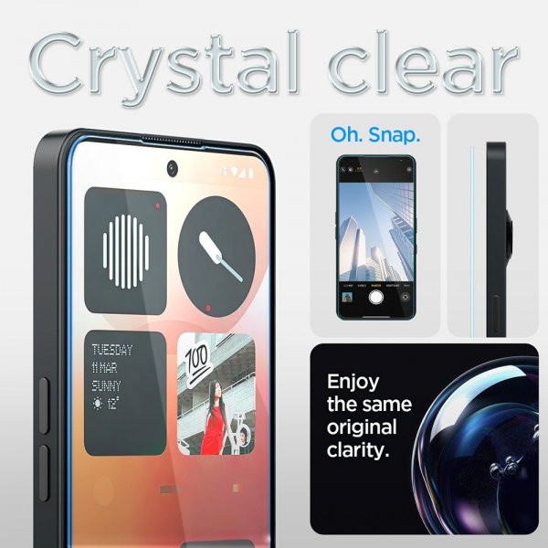 Spigen Nothing Phone (3a)/Phone (3a) Pro -näytönsuoja GLAS.tR EZ Fit