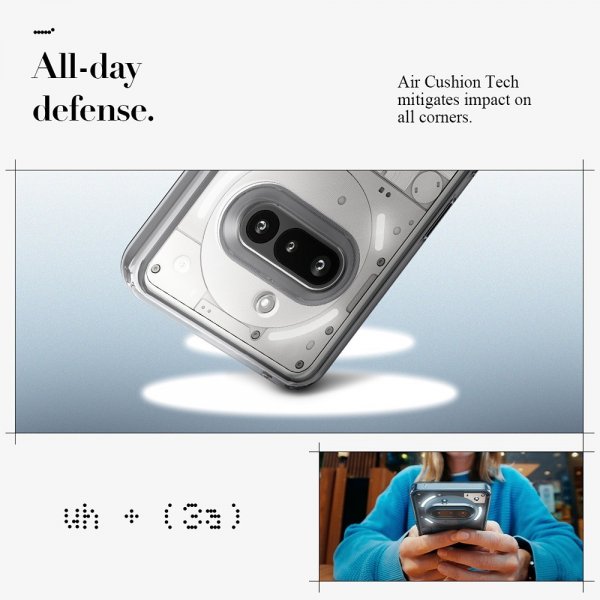 Spigen Nothing Phone (3a) Kuori Ultra Hybrid Space Crystal