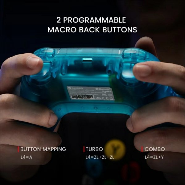 GameSir Nova HD Rumble -peliohjain 2.4G Neon Teal