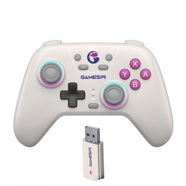 GameSir Nova HD Rumble -peliohjain 2.4G Retro White