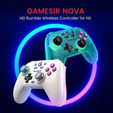 GameSir Nova HD Rumble -peliohjain 2.4G Retro White