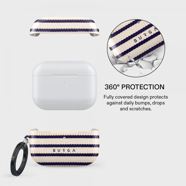 Burga AirPods Pro 3 -kuoret, design Old Money