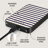 Burga Powerbank MagSafe 5000 mAh Old Money Metallinharmaa
