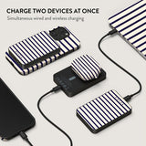 Burga Powerbank MagSafe 5000 mAh Old Money Metallinharmaa