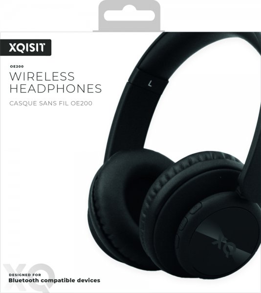 Xqisit oE200 Langattomat On-Ear-kuulokkeet Musta