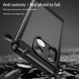 Mofi OnePlus 10 Pro Kuori Harjattu hiilikuitukuvio Punainen
