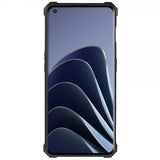 OnePlus 10 Pro Kuori, jossa metallilevy ja jalustatoiminto, hopea