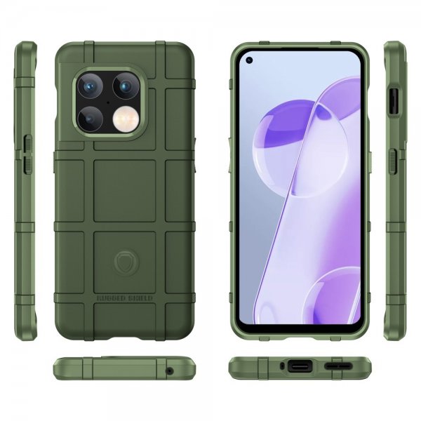 OnePlus 10 Pro Suojakuori Ruutukuvio Vihreä