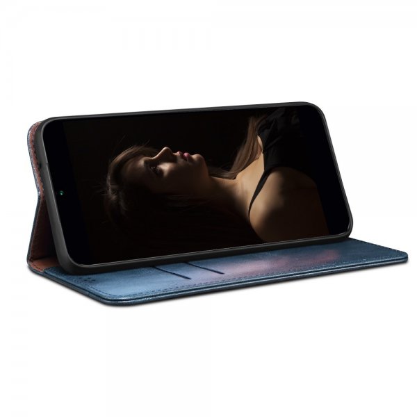 OnePlus 11 Kotelo Retronahkakuviointi Ompelu Sininen