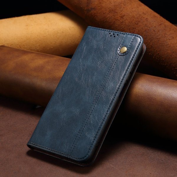 OnePlus 11 Kotelo Retronahkakuviointi Ompelu Sininen