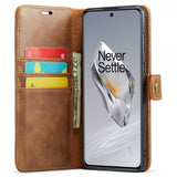 Dg.Ming OnePlus 12 Kotelo irrotettavalla kuorella, ruskea