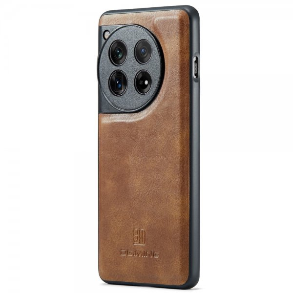 Dg.Ming OnePlus 12 Kotelo irrotettavalla kuorella, ruskea