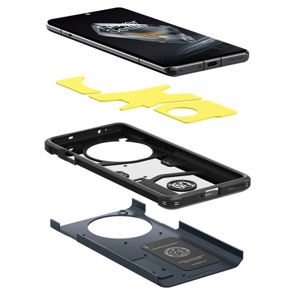 Spigen OnePlus 12 -suojakuori Tough Armor, Metal Slate