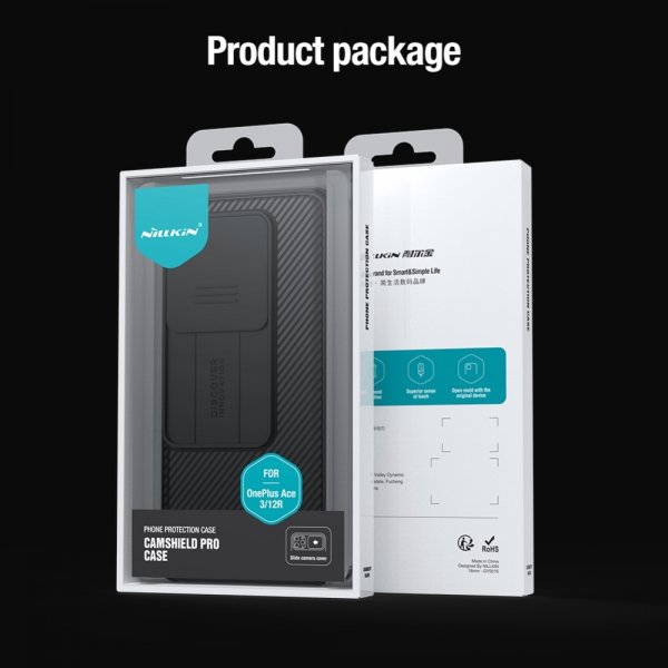 Nillkin OnePlus 12R Suojakuori CamShield Pro Musta