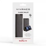 Vivanco OnePlus 13 -kotelo, Classic Wallet, musta
