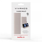 Vivanco OnePlus 13 -kotelo, Classic Wallet, taupe