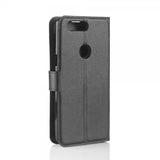 OnePlus 5T -kotelo, litsi-nahka, musta