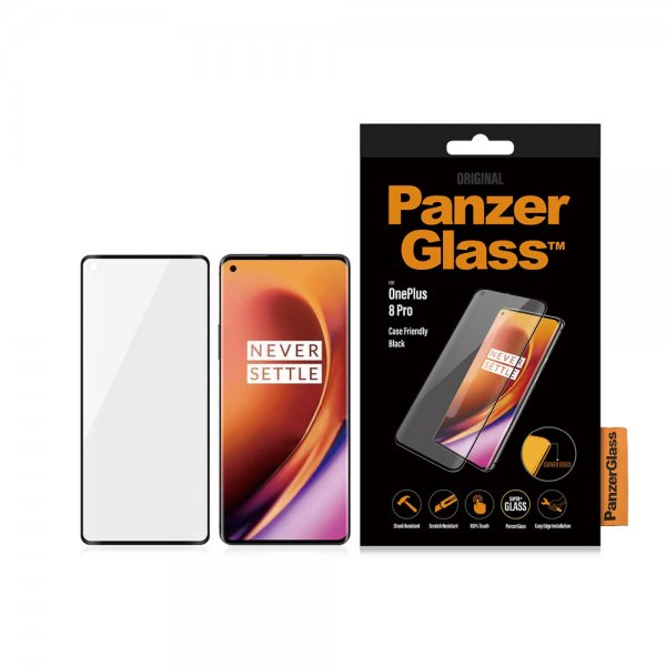 PanzerGlass OnePlus 8 Pro Näytönsuoja CaseFriendly Curved Edges