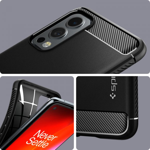 Spigen OnePlus Nord 2 5G Kuori Rugged Armor Matte Black