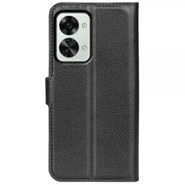 OnePlus Nord 2T Lompakkokotelo Litsi Musta
