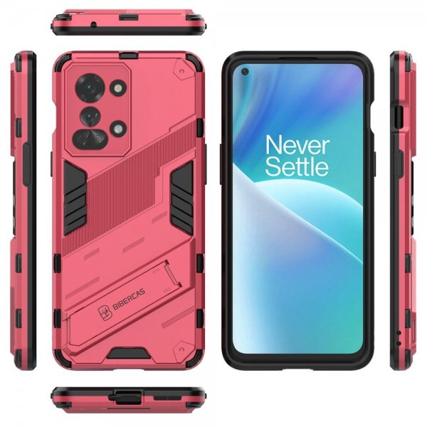 OnePlus Nord 2T Suojakuori Jalustatoiminto Magenta