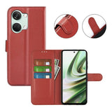 OnePlus Nord 3 suojakotelo, ruskea, jalustalla