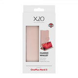X2O OnePlus Nord 5 Classic Wallet -suojakotelo, ruusukulta
