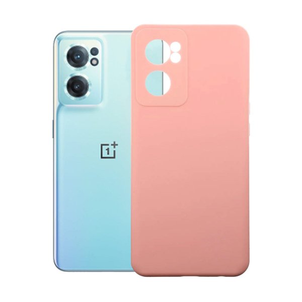 OnePlus Nord CE 2 5G Silikonikuori Vaaleanpunainen