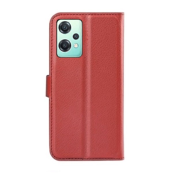 OnePlus Nord CE 2 5G Kotelo, jossa on teline, ruskea