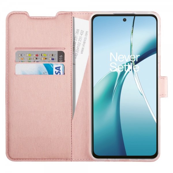 Vivanco OnePlus Nord CE4 Lite 5G Kotelo Classic Wallet Ruusukulta