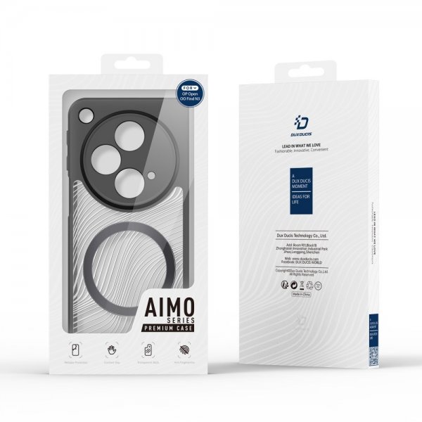 Dux Ducis OnePlus Open -kuori Aimo Series MagSafe, musta