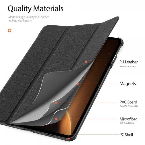 Dux Ducis OnePlus Pad DOMO -sarjan suojakotelo, musta